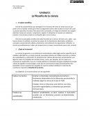 Unidad 3: La filosofía de la ciencia