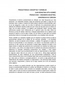 PRODUCTIVIDAD: CONCEPTOS Y VARIABLES