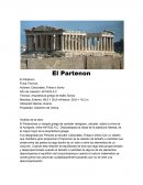 El Partenon. Analisis de la obra