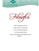 Ensayo “Intervención de la filosofía en la vida cotidiana”