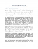 PERFIL DEL PROYECTO Producto: ¨Exportación de textiles lencas¨