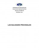 En principio debe señalarse que nulidad de un acto jurídico se da cuando tal acto no puede producir los efectos que la ley le adjudica o constituye.