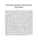 INSTITUCIONES FAMILIARES DEL RERECHO ROMANO