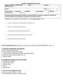 PRUEBA COMPRENSIÓN LECTORA Asignatura: LENGUAJE Y COMUNICACIÓN