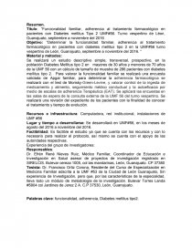 funcionalidad familiar y diabetes mellitus tipo 2