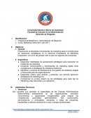 Programa de Maestría en: Administración de Negocios.
