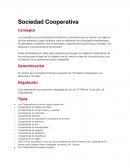 Sociedad Cooperativa Concepto