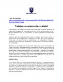 Trabajar en equipo en la era digital