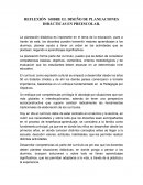 REFLEXIÓN SOBRE EL DISEÑO DE PLANEACIONES DIDÁCTICAS EN PREESCOLAR