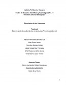 Practica 2 Determinación de carbohidratos en productos Alimenticios (Jamón)