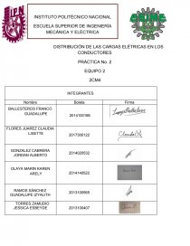 DISTRIBUCIÓN DE LAS CARGAS ELÉTRICAS EN LOS CONDUCTORES PRÁCTICA No. 2. Página 1