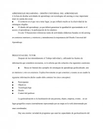 APRENDIZAJE MLEARNING – DISEÑO UNIVERSAL DEL APRENDIZAJE. Página 1