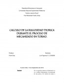 CALCULO DE LA RUGOSIDAD TEORICA DURANTE EL PROCESO DE MECANIZADO EN TORNO