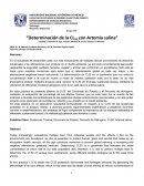 SECCION DE BIOQUÍMICA Y FARMACOLOGÍA HUMANA Toxicologia