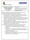 Programa de refuerzo de materias pendientes