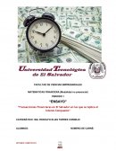 Transacciones Financieras de El Salvador donde se aplica el Interes Compuesto