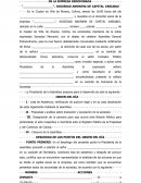 Acta disolución de una sociedad.