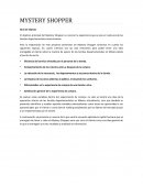 MYSTERY SHOPPER Guía de tópicos