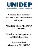 Analisis de costos.