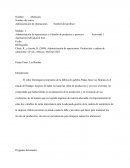 Administración de operaciones y el diseño de productos y procesos.	Actividad: 1