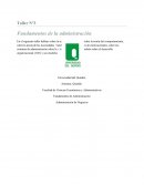 Taller N°3 Fundamentos de la administración