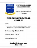 RESOLUCIONES JUDICIALES.