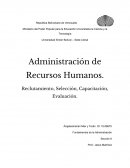 Administracion de Recursos Humanos.