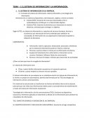 EL SISTEMA DE INFORMACION Y LA IMFORMACION.