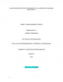 PLAN DE MEJORA GESTION DOCUMENTAL EN LA AGENCIA DE ADUANAS SIACO NIVEL 1