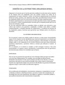 DISEÑO DE LA ESTRUCTURA ORGANIZACIONAL. EL ENTORNO ORGANIZACIONAL