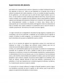 Supervivencia del planeta