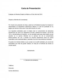 Ejemplo de Carta Presentación.. Página 1