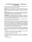 POSTURAS TEÓRICAS ESTRUCTURAL – FUNCIONALISMO Y EL MARXISMO..