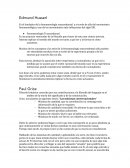 Sociología Edmund Husserl