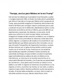 “Europa, una luz para México en la era Trump”