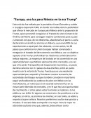 Europa, una luz para México en la era Trump