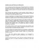 Analisis del pacto por la educacion.