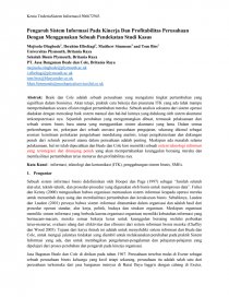 The Effect of Information Systems on Firm Performance and Profitability Using a Case-Study Approach.-. Página 1
