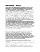 FINANZA Y HUMANIDADES.