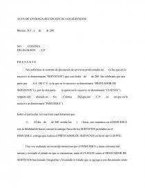 Modelo De Acta De Finiquito De Contrato - Noticias Modelo