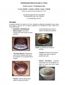 Laboratorio de granulometría de suelo arcilloso.