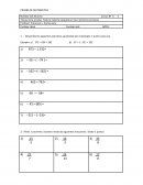 ProporcionesPRUEBA EDUCACIÓN MATEMÁTICA Relaciones Proporcionales Nombre: