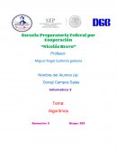 Los siguientes algoritmos están desordenados, enumera los pasos correctamente para llegar a la solución de la situación planteada.