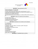 Hoja de seguridad del tolueno.