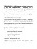 Proyecciones financieras.