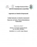 Ingeniería en Gestión Empresarial Calidad Aplicada a la Gestión empresarial Resumen de Visita a Planta Embotelladora Tarahumara