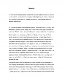En esta obra de teatro podemos comprender que trata sobre los celos que ocurren en una relación, se desarrollan los papeles de 5 integrantes, la acción es realizada en un edificio de apartamento, una sala cómoda con sus juegos de sala entre arreglos pa