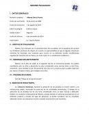 Ejemplo de un informe DFH (dibujo de la figura Humana).