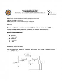 Movilidad Manejar el multimetro, manipular correctamente la fuente dual, simular circuitos en ORCAD PSpice, comparar los valores teóricos, simulados y los obtenidos de forma práctica.. Página 1