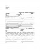 Modelo de solicitud de matrimonio.